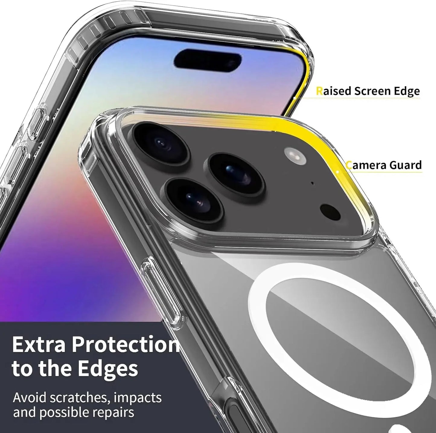 Bitcoin MagSafe iPhone 17 Case – Shockproof Magnetic Clear Cover with Wireless Charging